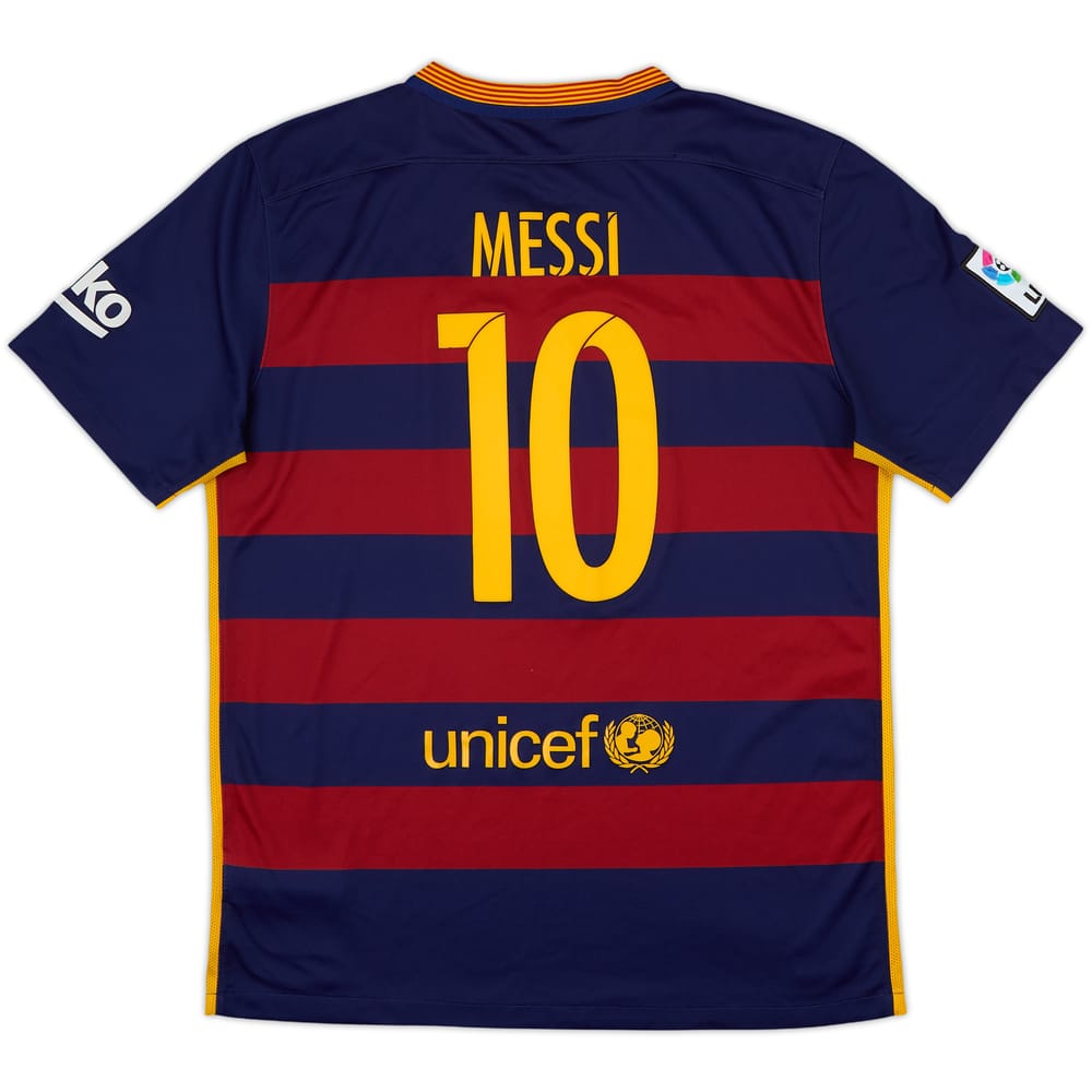 2015-16 Barcelona Home Shirt Messi #10 - 9/10 - (L)