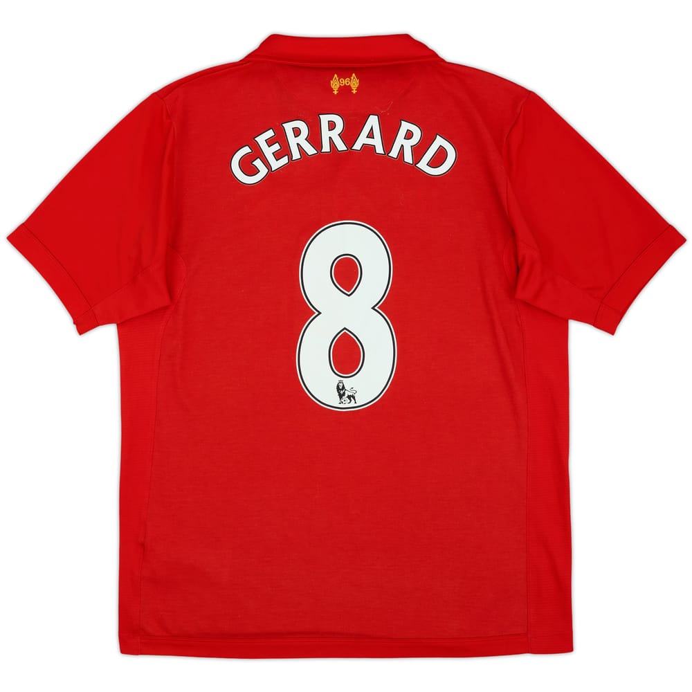 2012-13 Liverpool Home Shirt Gerrard #8 - 6/10 - (M)