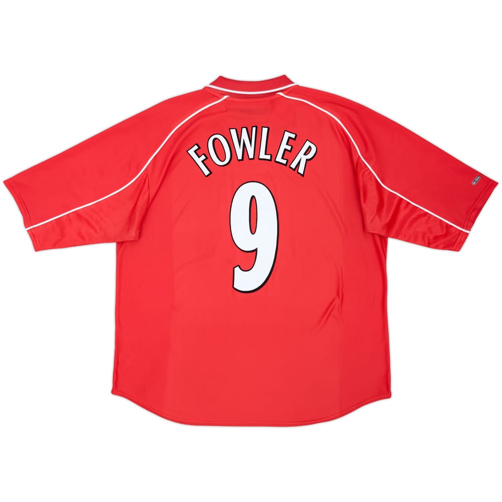 2000-02 Liverpool Home Shirt Fowler #9 - 6/10 - (XL)