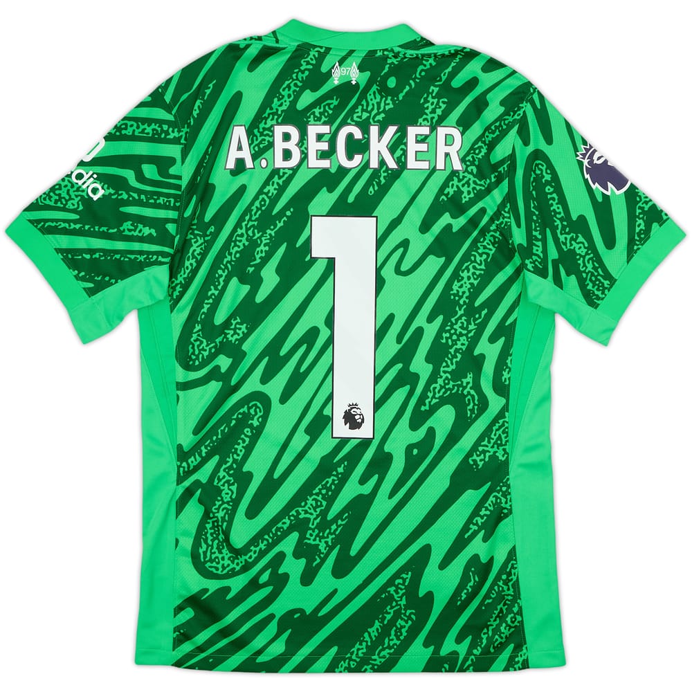 2024-25 Liverpool GK S/S Shirt A.Becker #1 - 8/10 - (S)