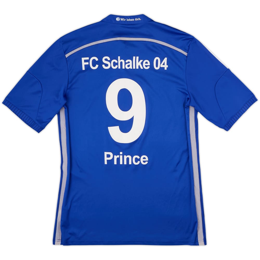 2014-16 Schalke Home Shirt Prince #9 - 9/10 - (M)