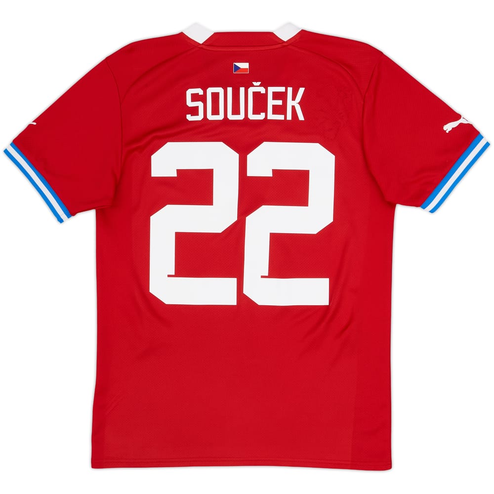 2022-23 Czech Republic Home Shirt Soucek #22 - 6/10 - (S)