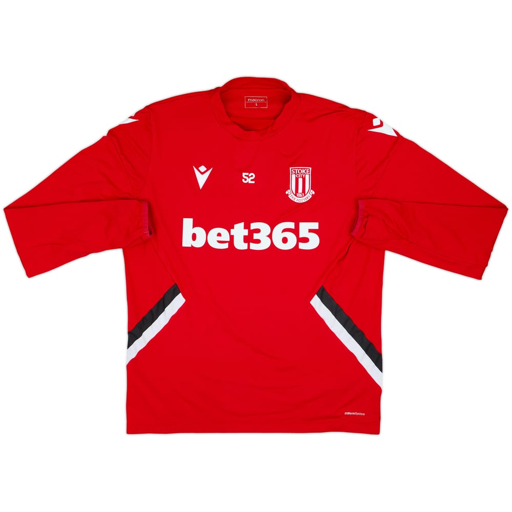 2019-20 Stoke City Macron Player Issue Sweat Top #52 - 9/10 - (L)
