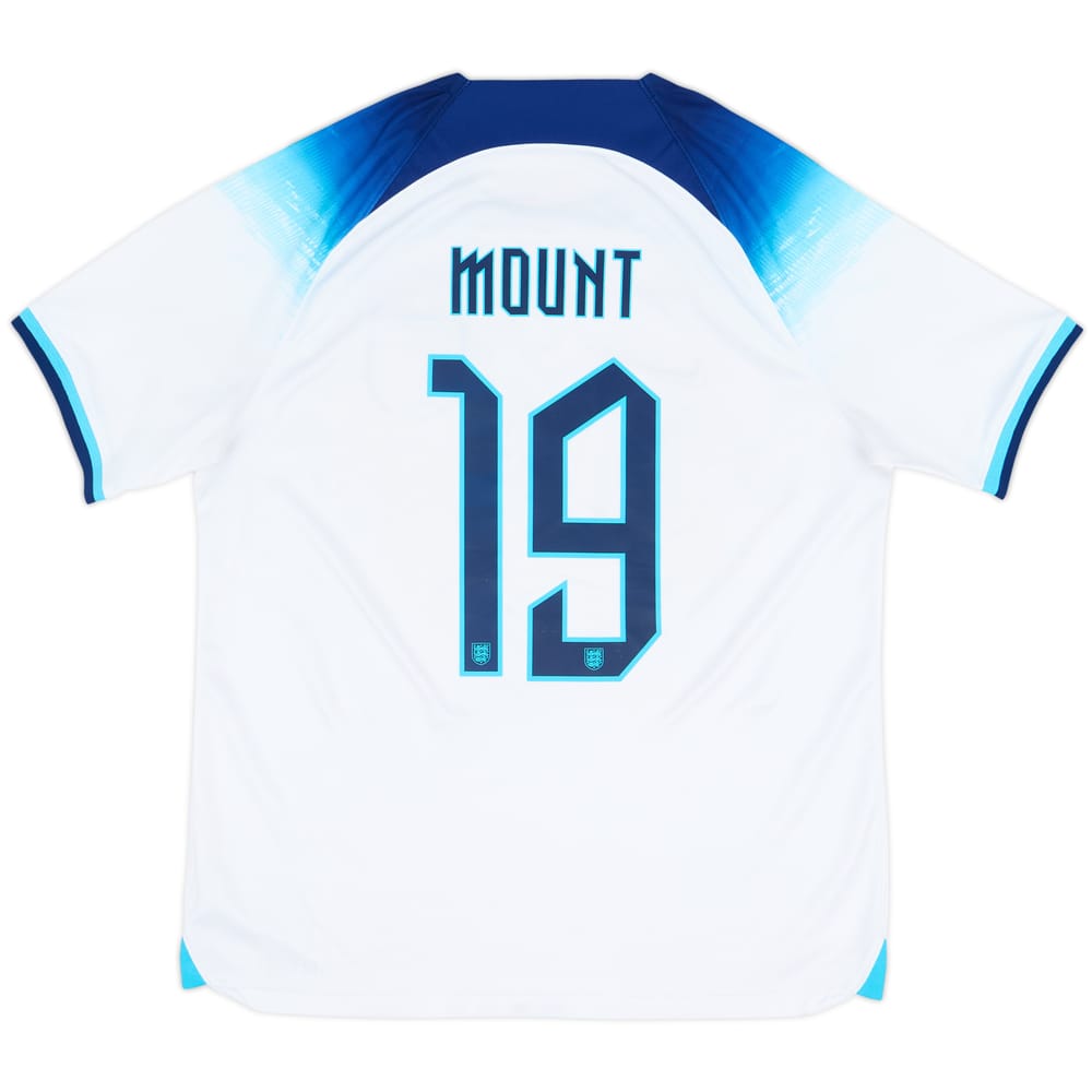 2022-23 England Home Shirt Mount #19 - 8/10 - (L)