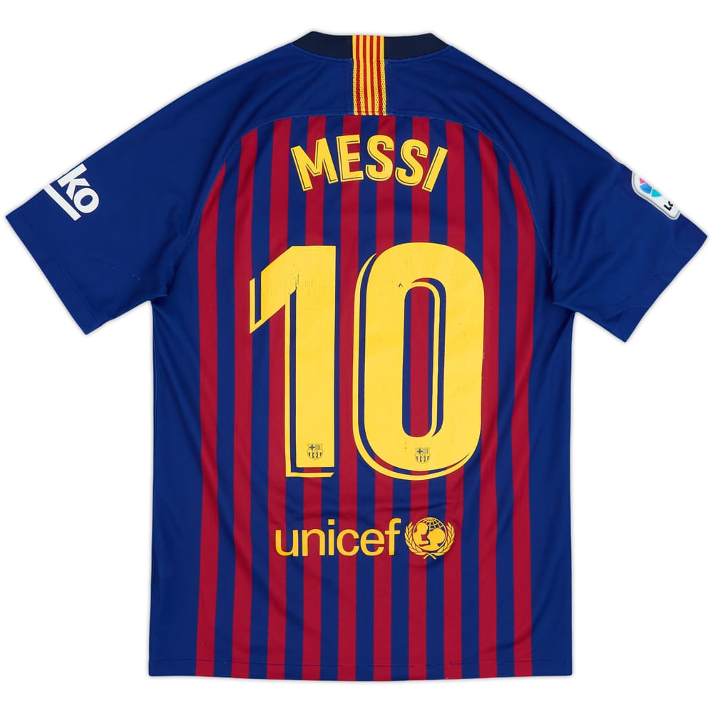 2018-19 Barcelona Home Shirt Messi #10 - 6/10 - (S)