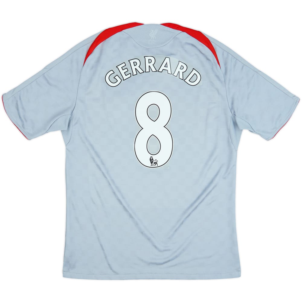 2008-09 Liverpool Away Shirt Gerrard #8 - 5/10 - (L)