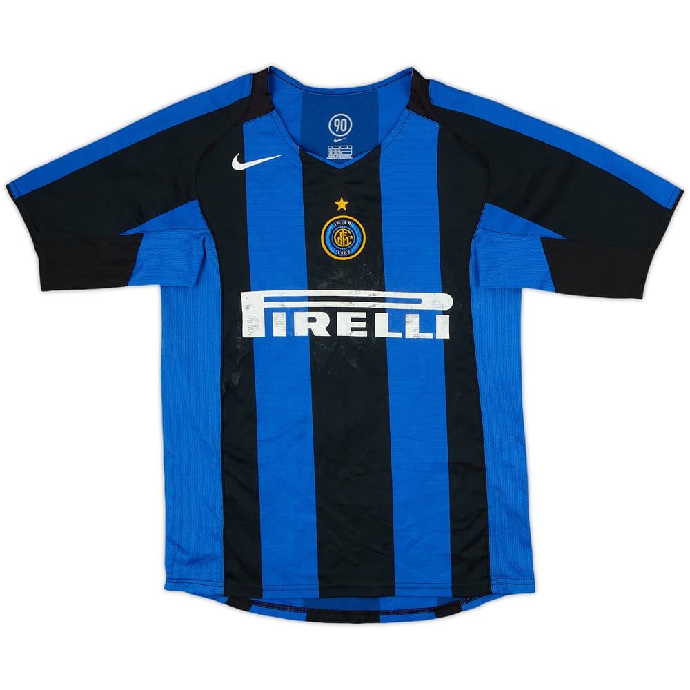 2004-05 Inter Milan Home Shirt - 5/10 - (L.Boys)