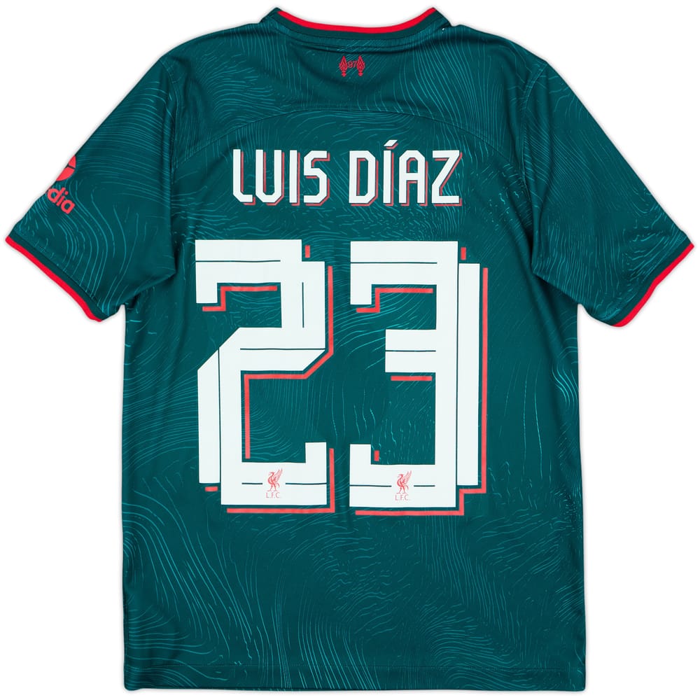 2022-23 Liverpool Third Shirt Luis Diaz #23 - 10/10 - (XL.Boys)