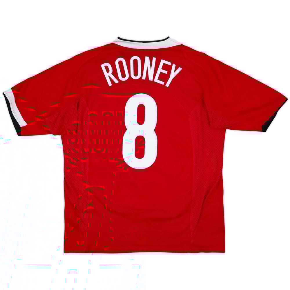 2004-06 Manchester United Home Shirt Rooney #8 - 6/10 - (L)