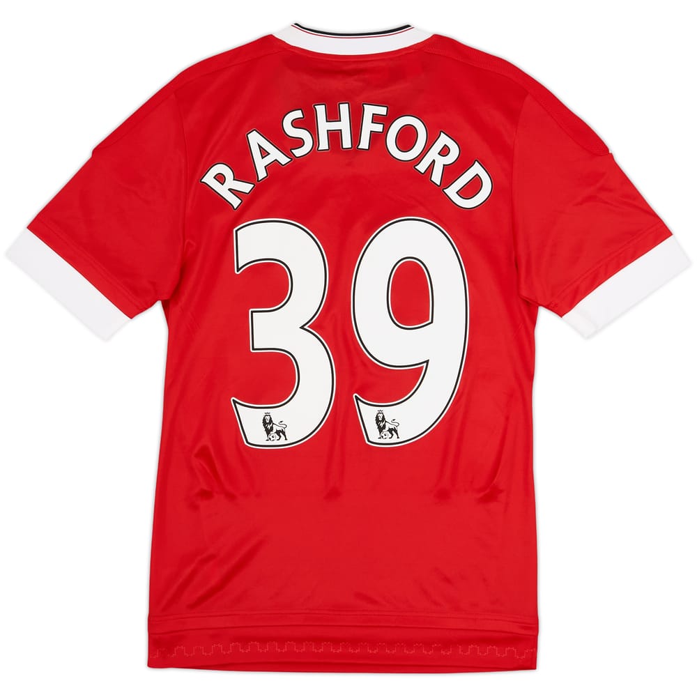 2015-16 Manchester United Authentic Home Shirt Rashford #39 (S)