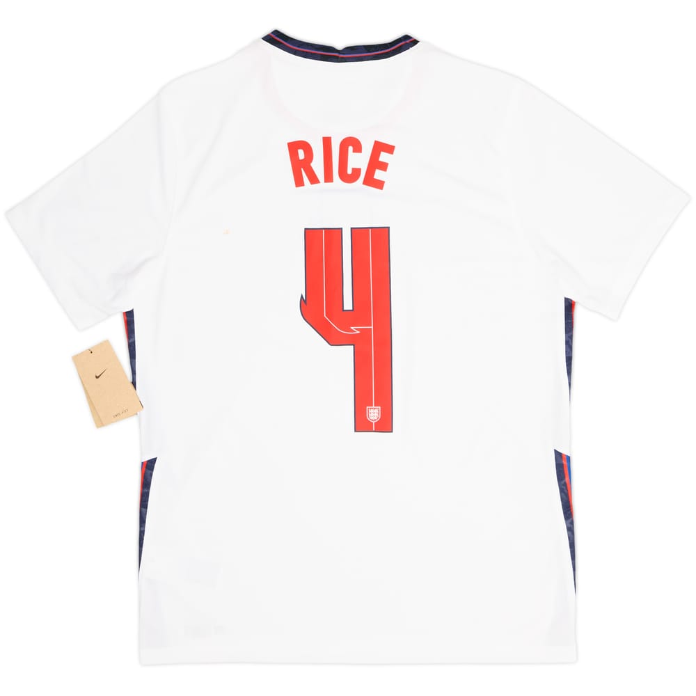 2020-22 England Home Shirt Rice #4 (L)