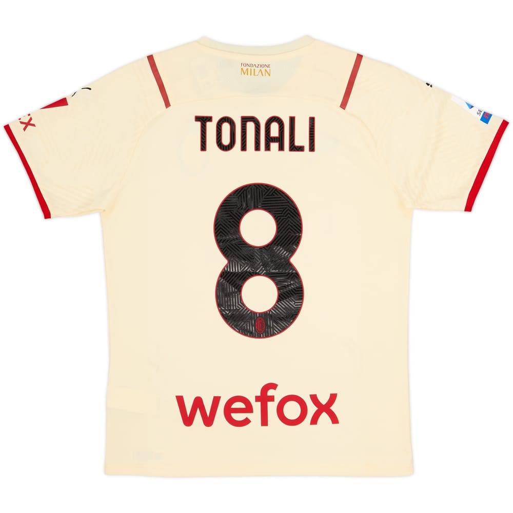 2021-22 AC Milan Away Shirt Tonali #8 (M)