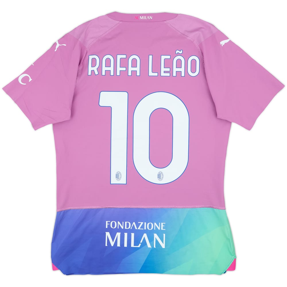 2023-24 AC Milan Authentic Third Shirt Rafa Leao #10 - 8/10 - (S)