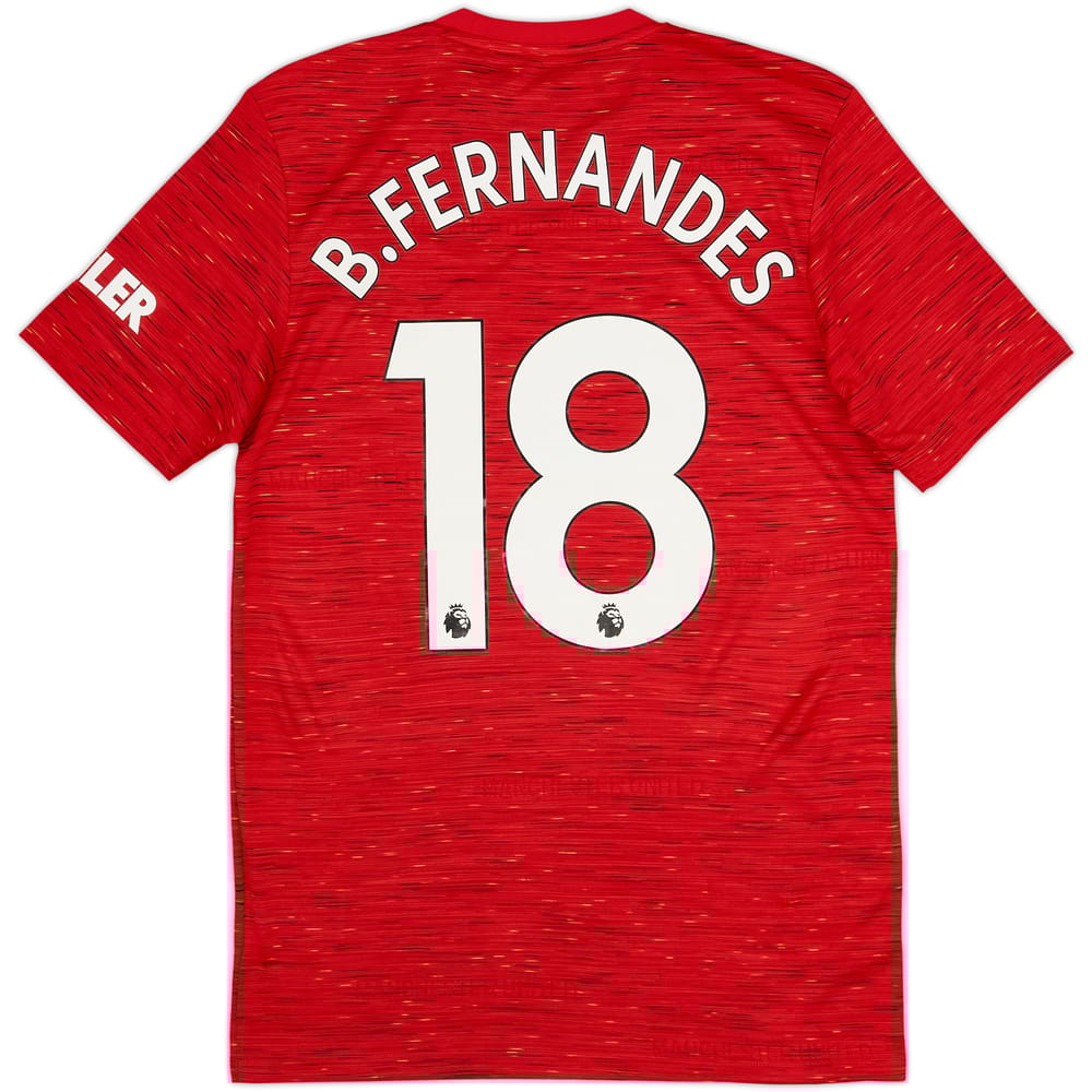 2020-21 Manchester United Home Shirt B.Fernandes #18 (S)