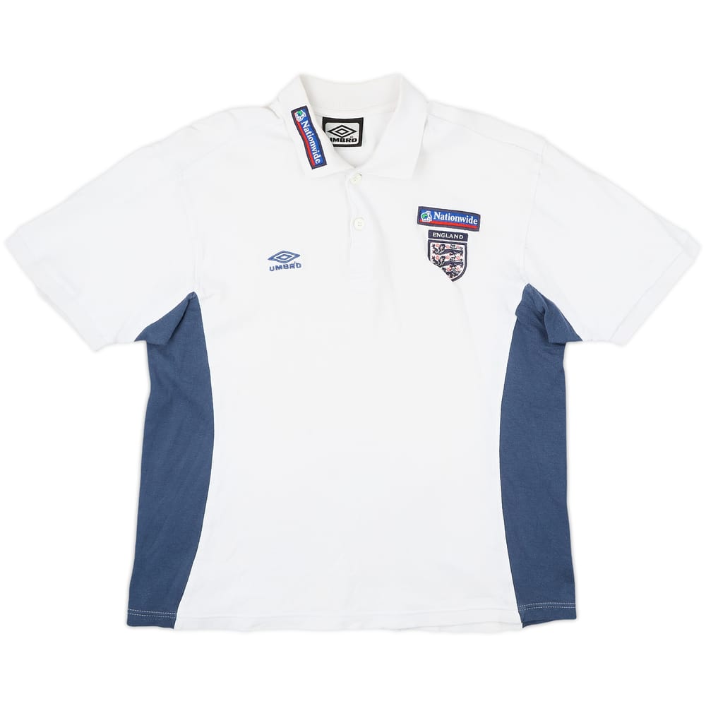 2000-02 England Umbro Polo Shirt - 7/10 - (M)