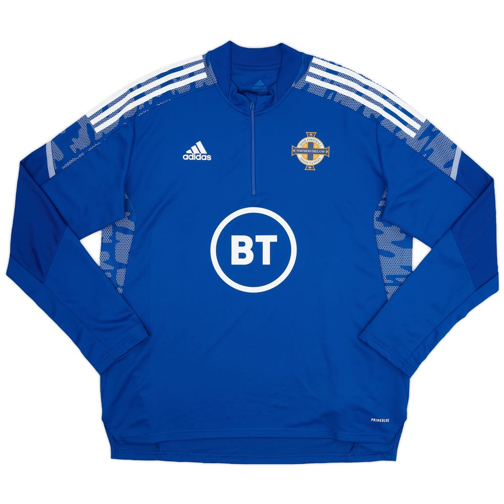 2021-22 Northern Ireland adidas 1/4 Zip Drill Top - 9/10 - (XL)