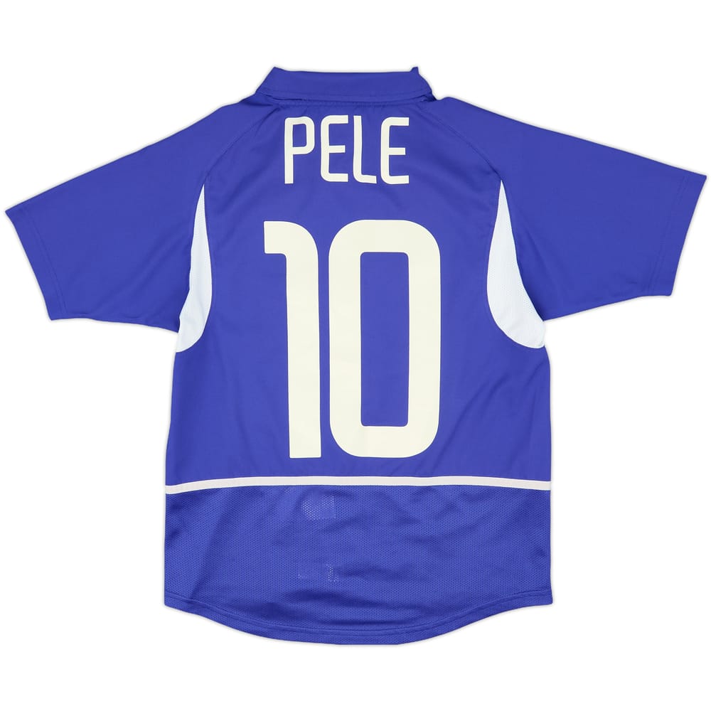 2002-04 Brazil Away Shirt Pele #10 - 7/10 - (L.Boys)