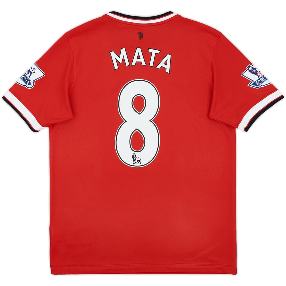 2014-15 Manchester United Home Shirt Mata #8 - 8/10 - (XL.Boys)
