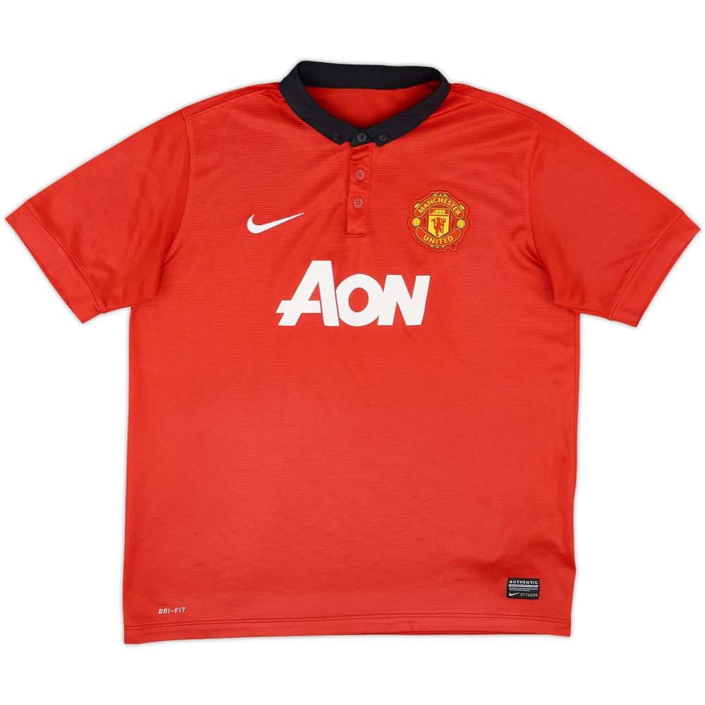 2013-14 Manchester United Home Shirt - 7/10 - (XL.Boys)