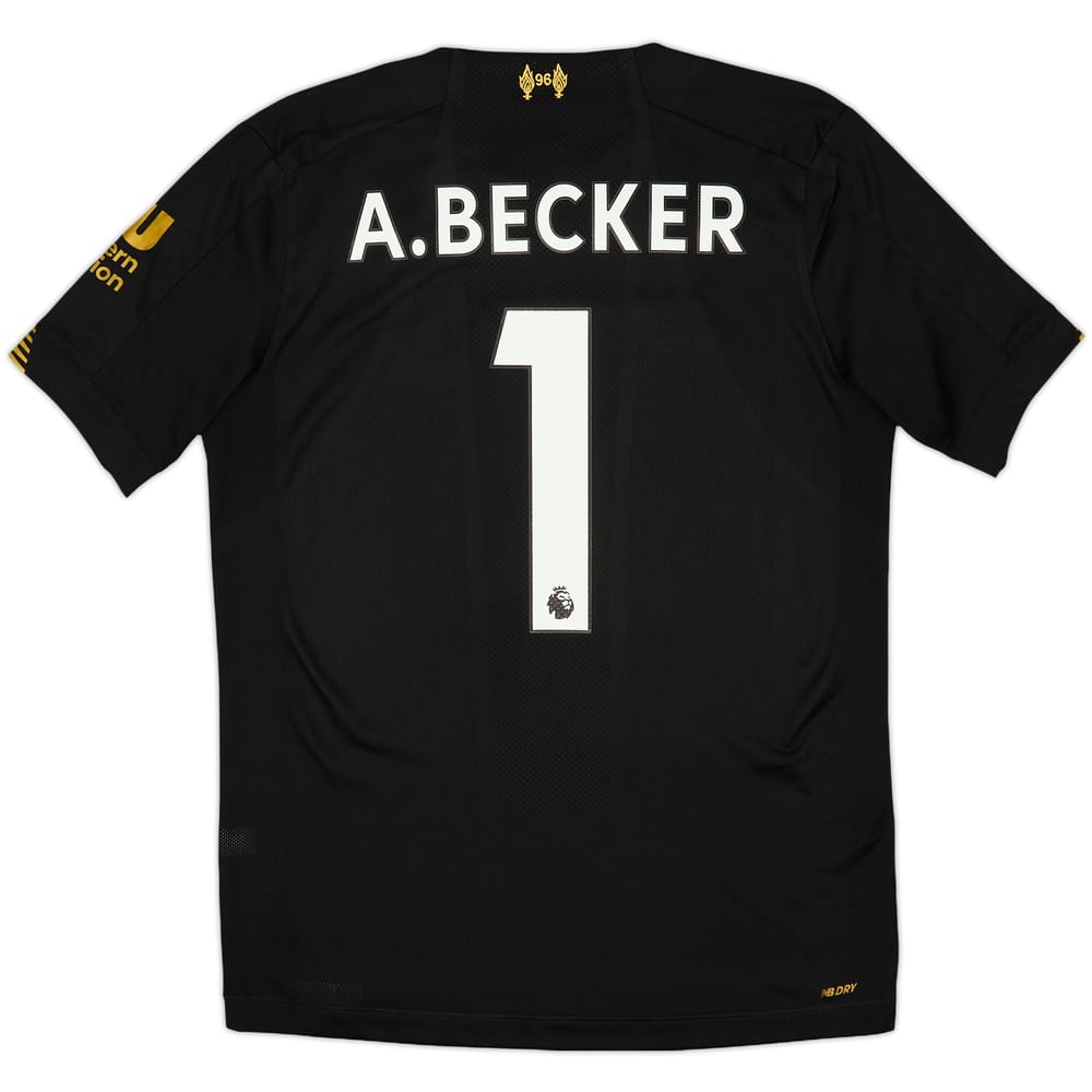 2019-20 Liverpool GK S/S Shirt A.Becker #1 - 9/10 - (S)