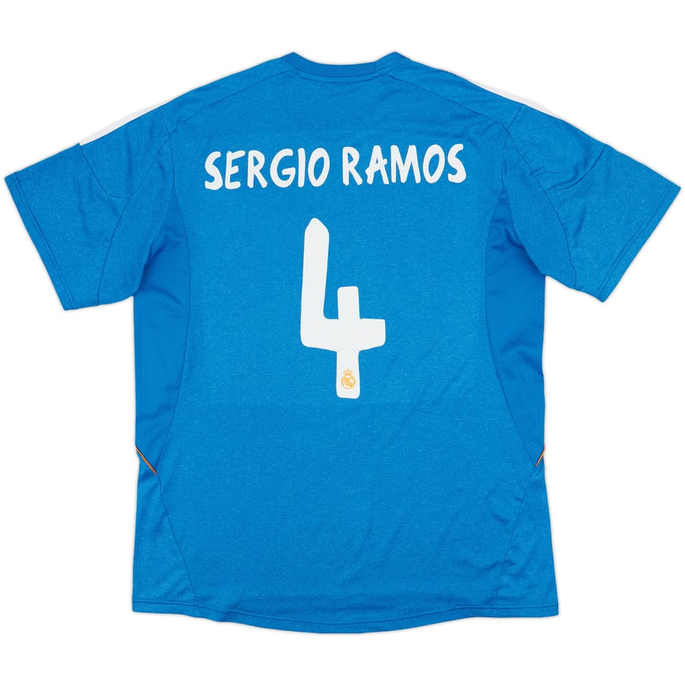 2013-14 Real Madrid Away Shirt Sergio Ramos #4 - 6/10 - (XL)