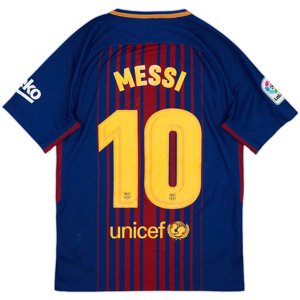 2017-18 Barcelona Home Shirt Messi #10 - 5/10 - (S)