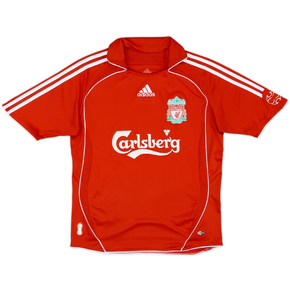 2006-08 Liverpool Home Shirt - 9/10 - (XL.Boys)