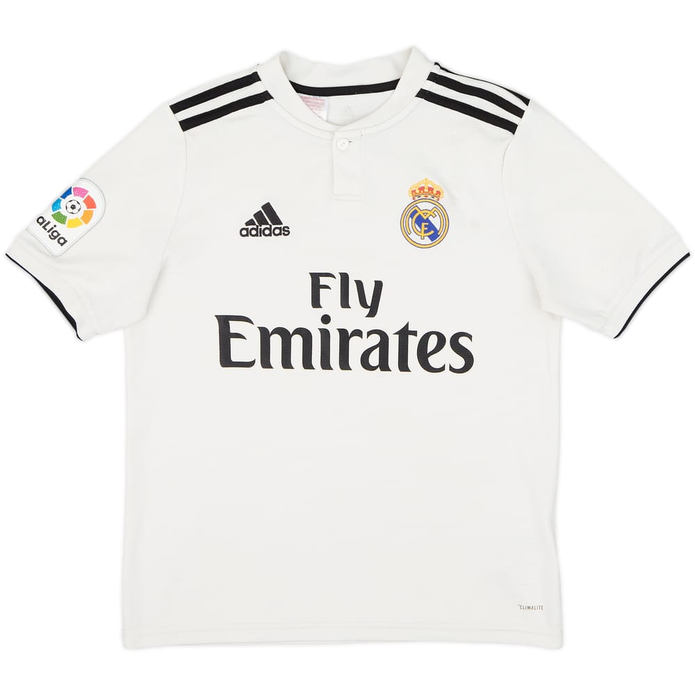 2018-19 Real Madrid Home Shirt - 5/10 - (L.Boys)