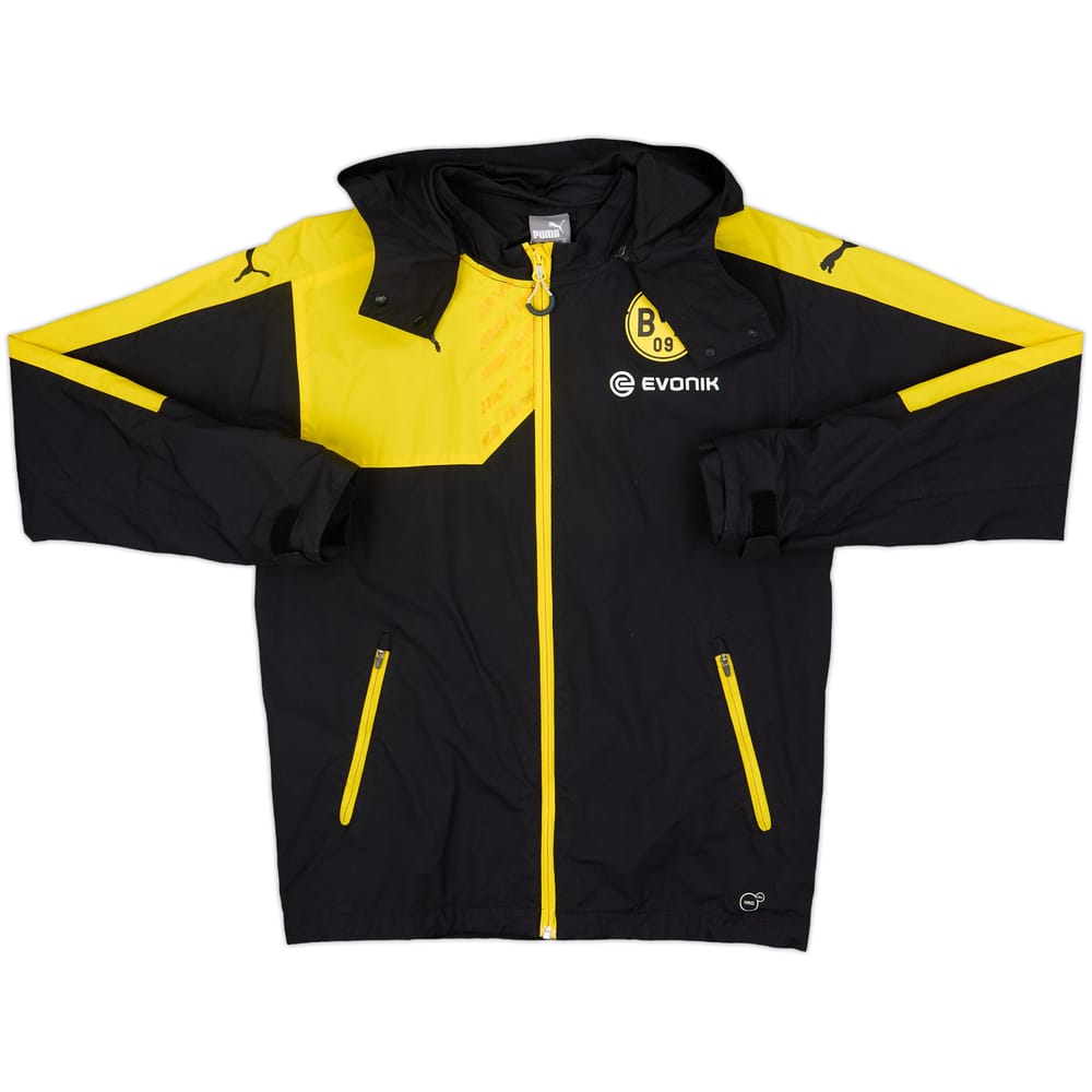 2015-16 Borussia Dortmund Puma Hooded Rain Jacket - 8/10 - (S)