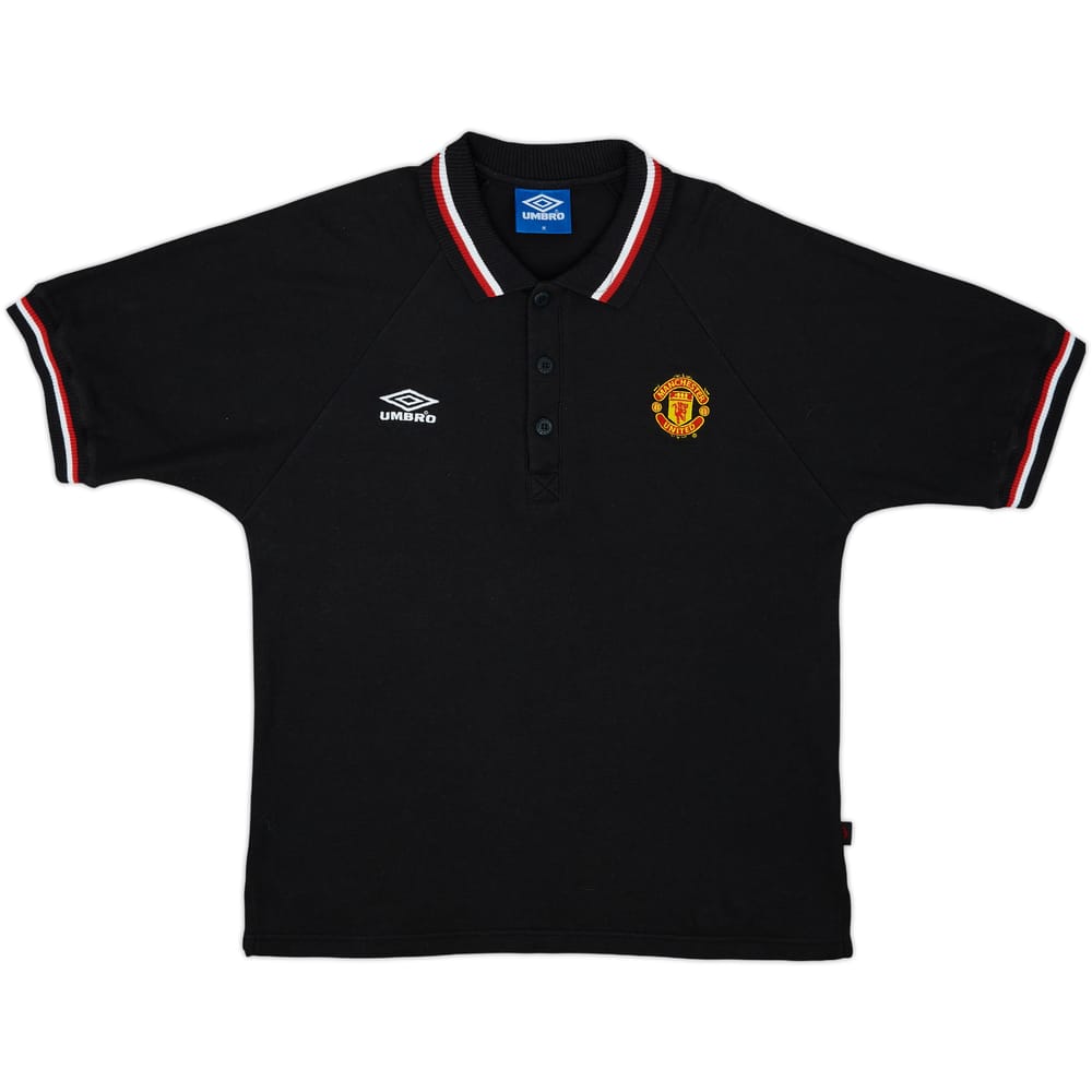 1998-99 Manchester United Umbro Polo Shirt - 9/10 - (M)