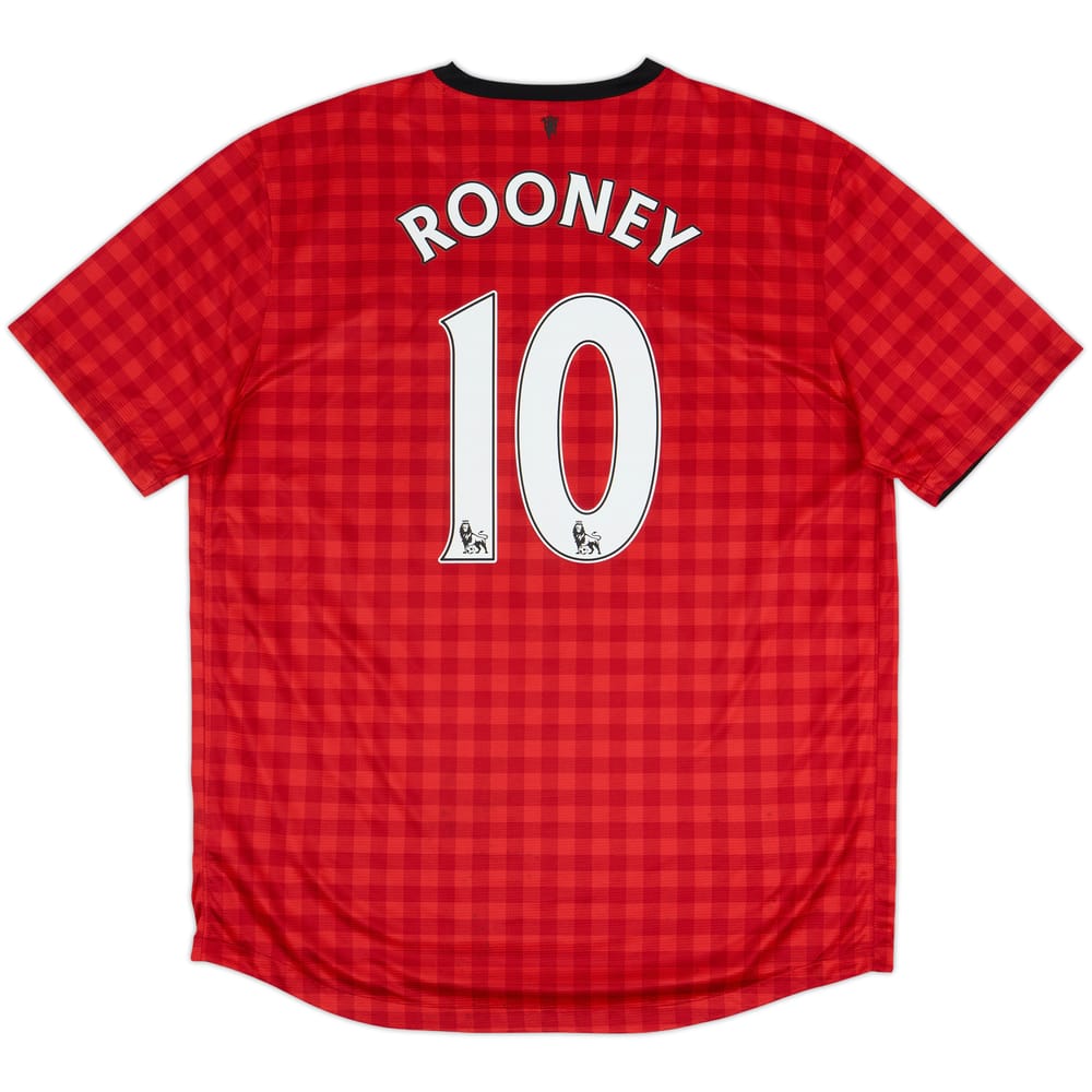 2012-13 Manchester United Home Shirt Rooney #10 - 6/10 - (XL)