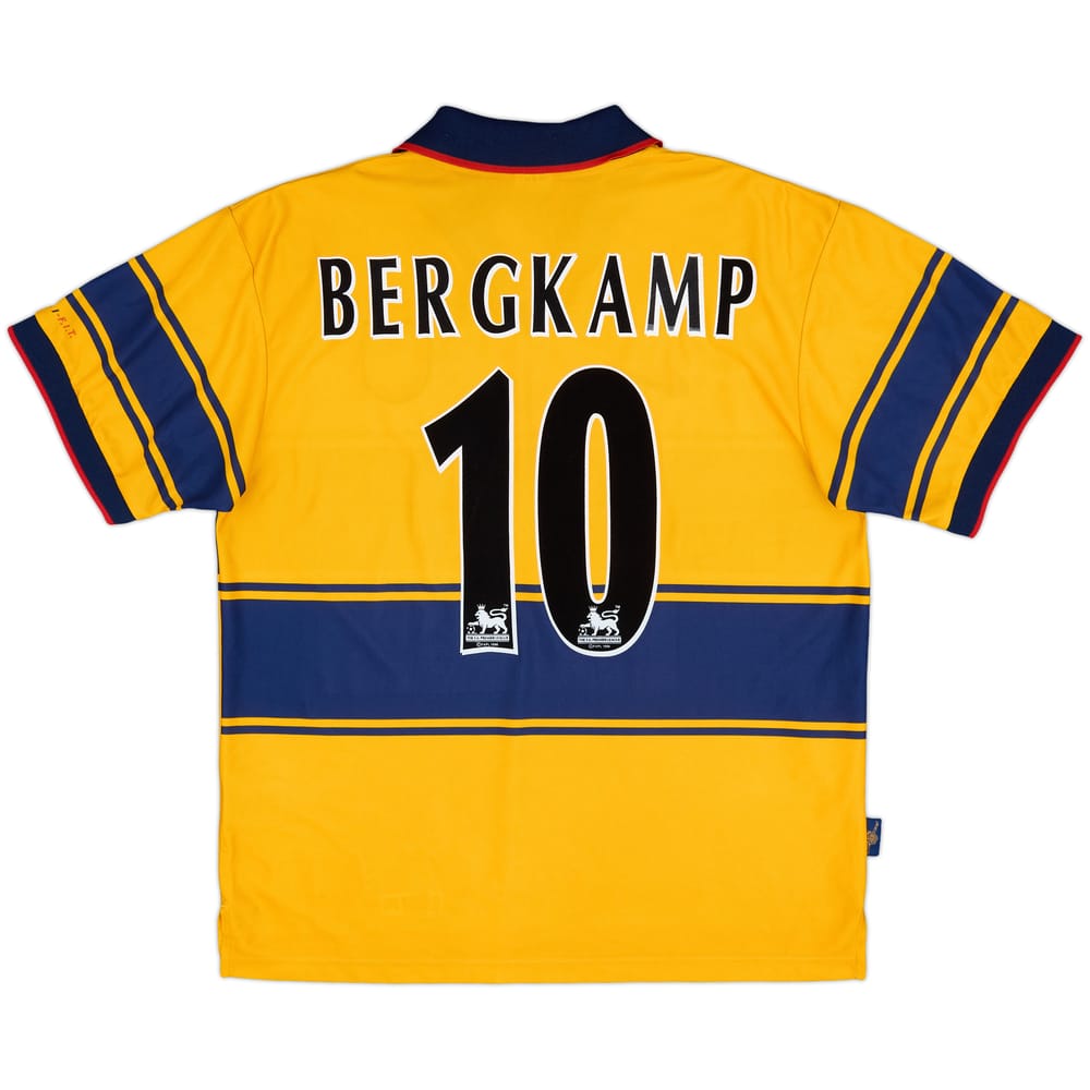 1997-99 Arsenal Away Shirt Bergkamp #10 - 8/10 - (L)