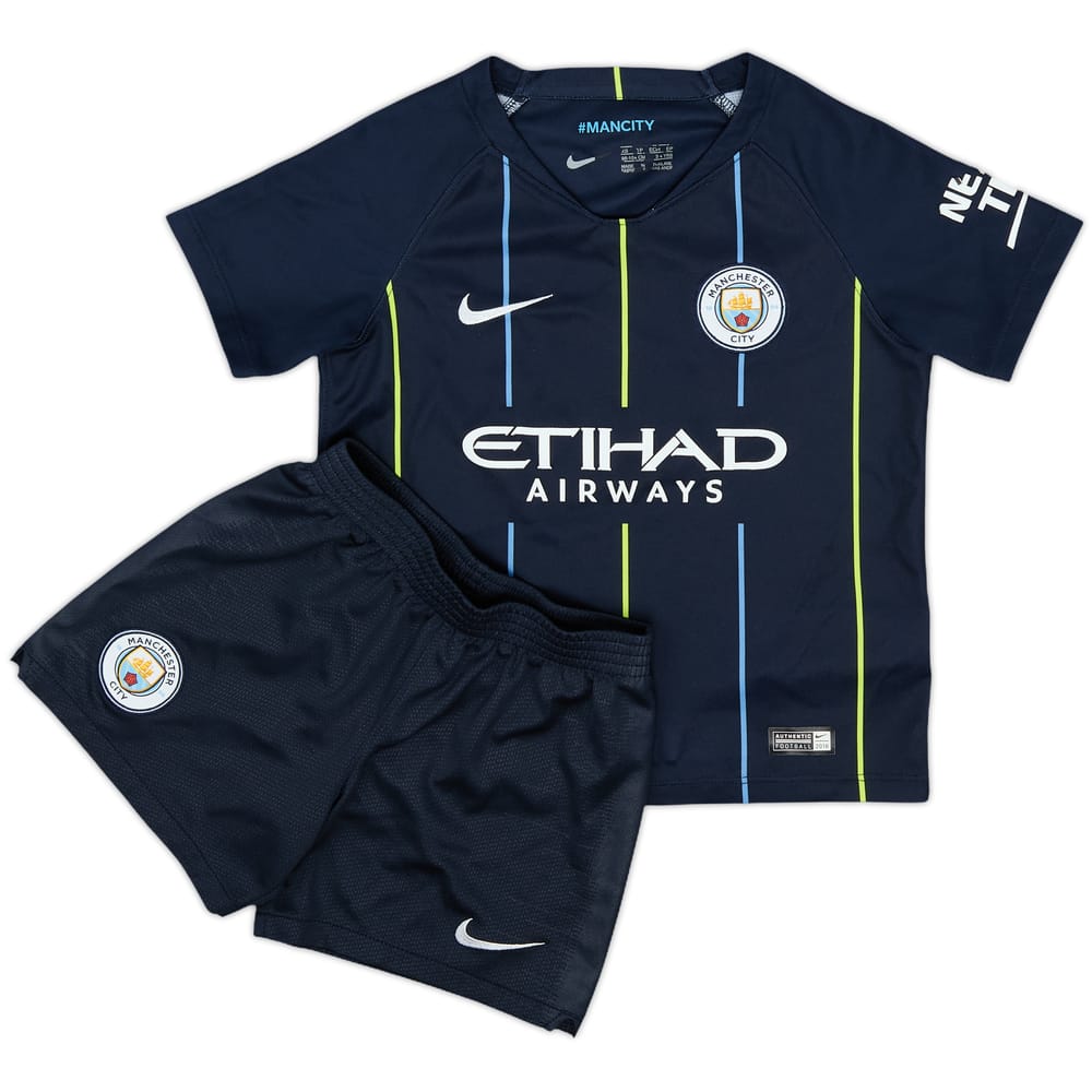 2018-19 Manchester City Away Shirt & Shorts - 9/10 - (3-4 Years)