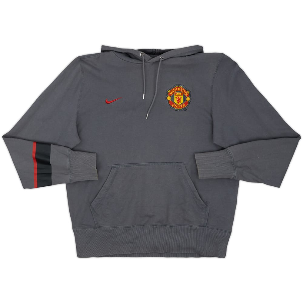 2012-13 Manchester United Nike Hooded Top - 8/10 - (M)