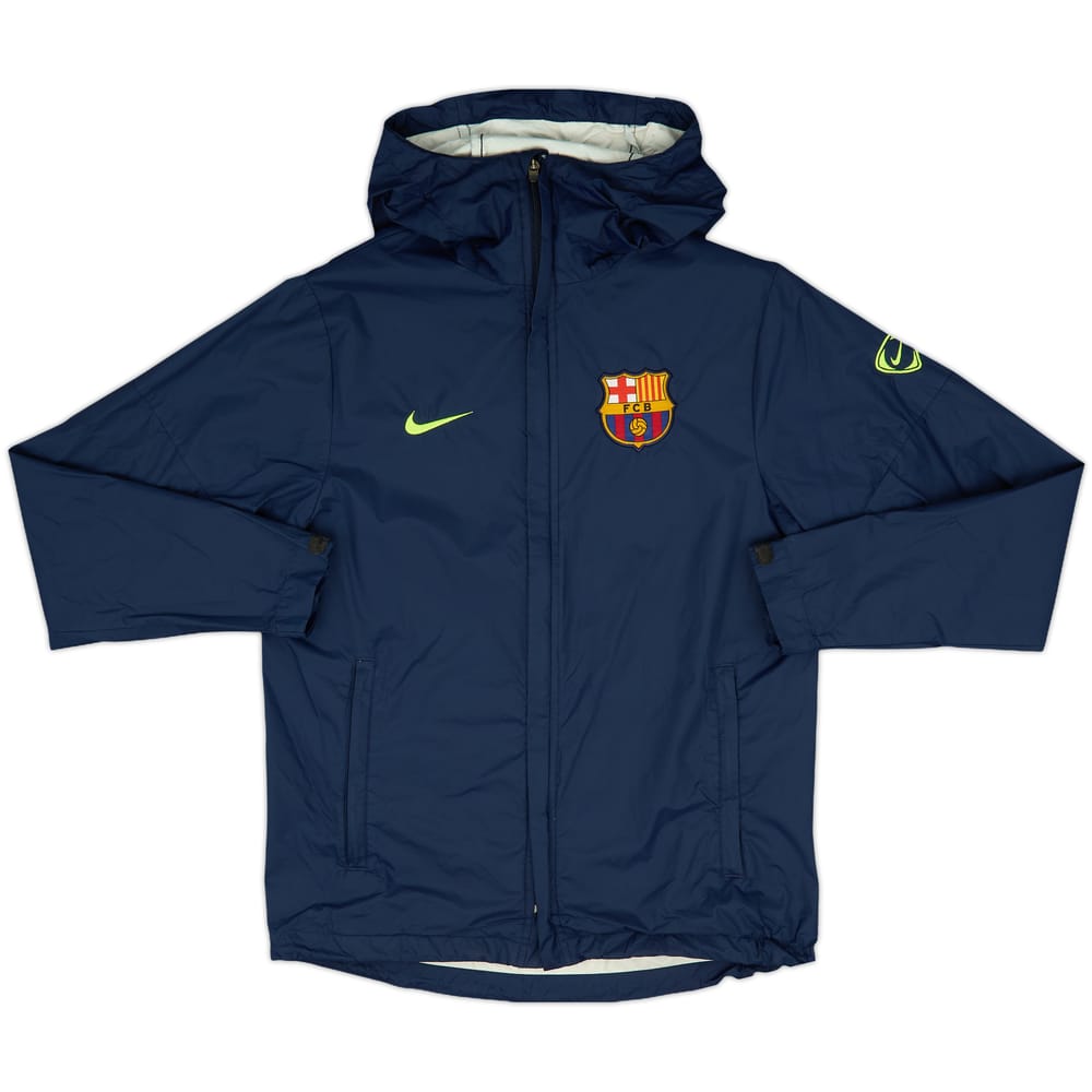 2009-10 Barcelona Nike Hooded Rain Jacket - 8/10 - (XS)