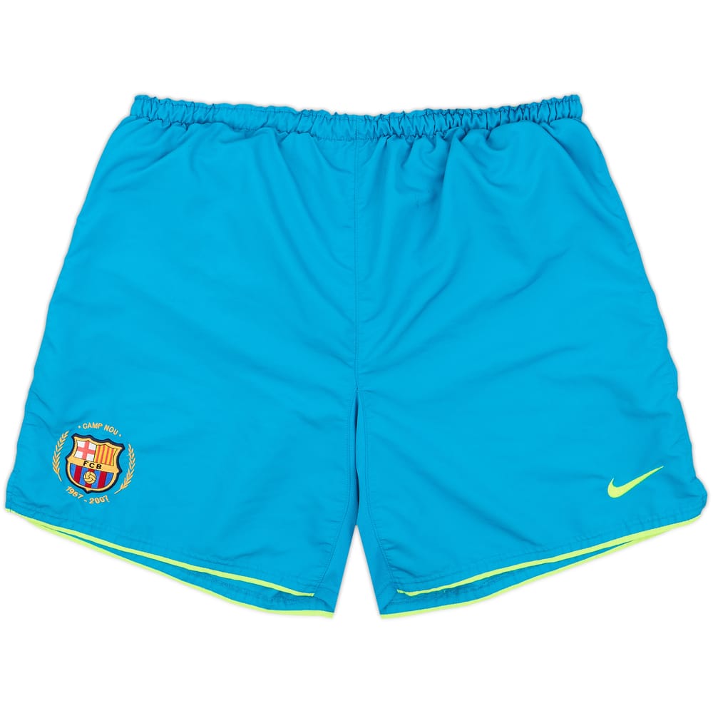 2007-08 Barcelona Away Shorts - 9/10 - (XL)