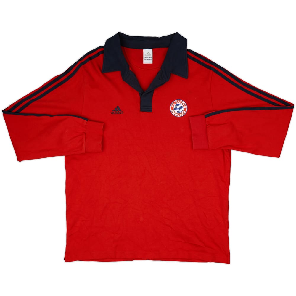 2008-09 Bayern Munich adidas Polo L/S Shirt - 8/10 - (L)