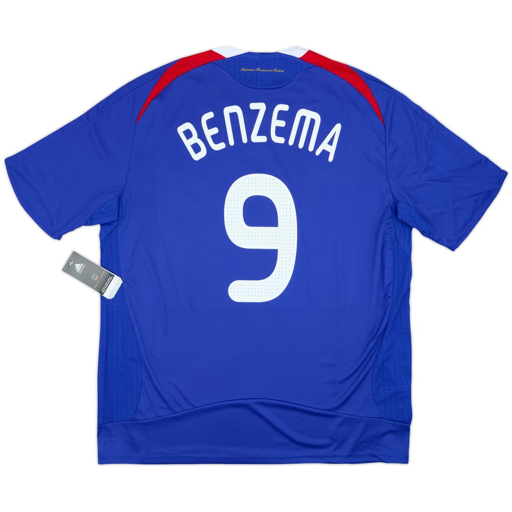 2007-08 France Home Shirt Benzema #9 (XL)