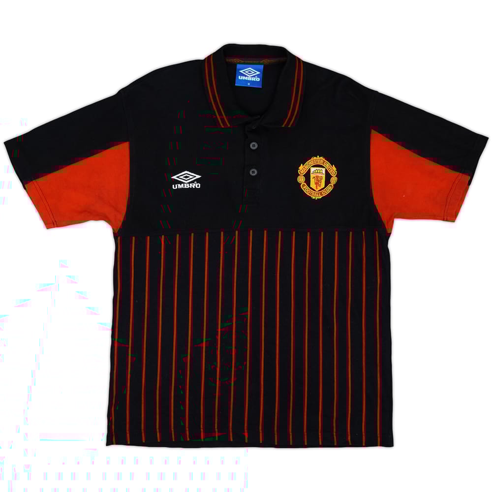 1998-99 Manchester United Umbro Polo Shirt - 8/10 - (M)