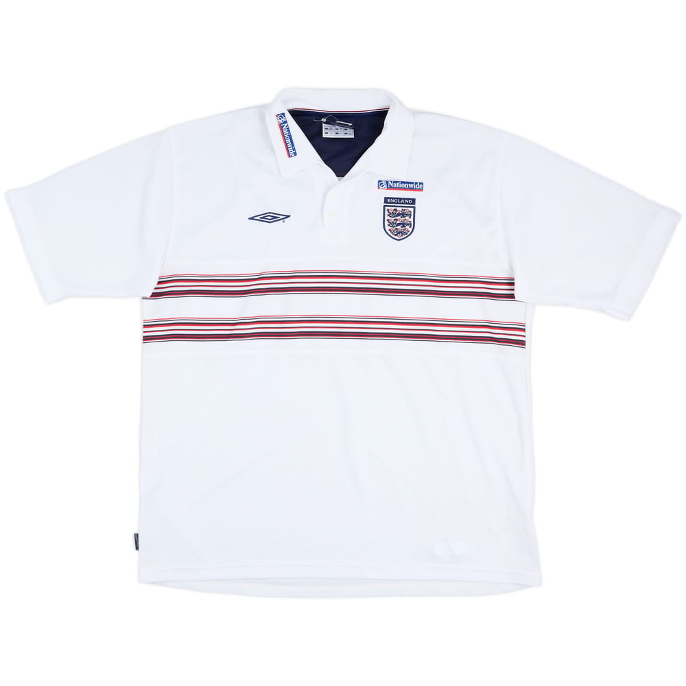 2002-03 England Umbro Polo Shirt - 8/10 - (XXL)
