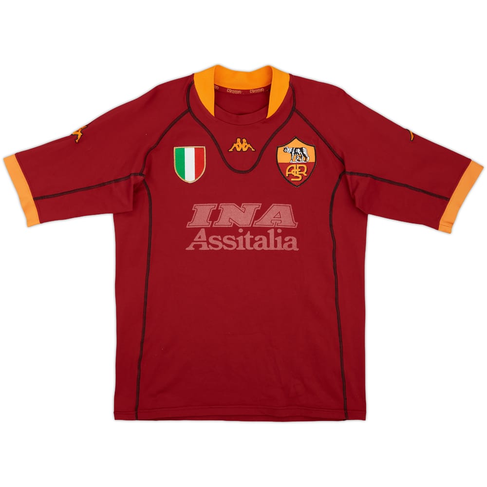 2001-02 Roma Home Shirt - 4/10 - (L)