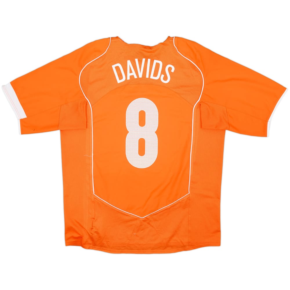 2004-06 Netherlands Home Shirt Davids #8 - 7/10 - (XL)