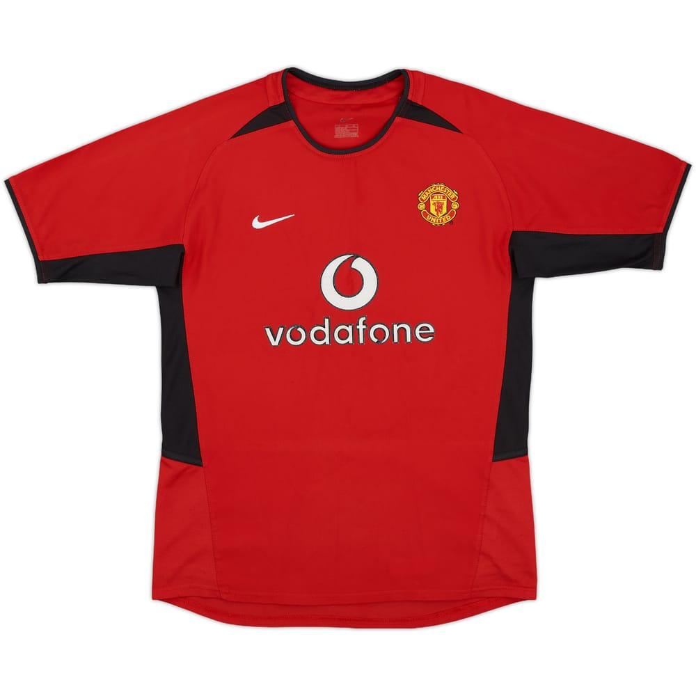 2002-04 Manchester United Home Shirt - 8/10 - (L.Boys)