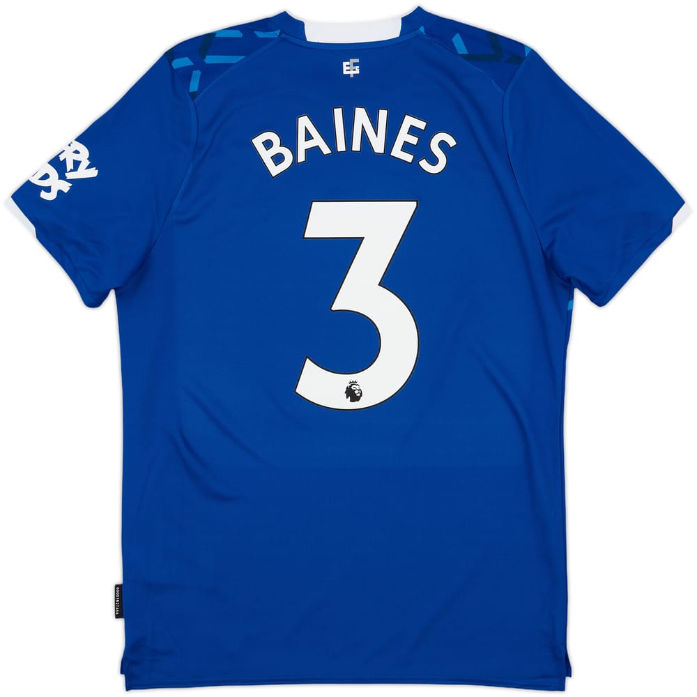 2019-20 Everton Home Shirt Baines #3 - 10/10 - (M)