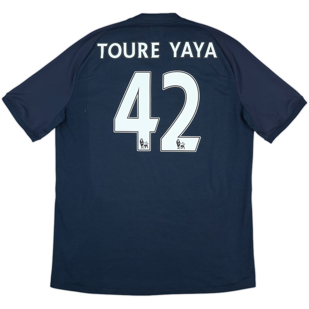 2010-12 Manchester City Away Shirt Toure Yaya #42 - 7/10 - (XL)