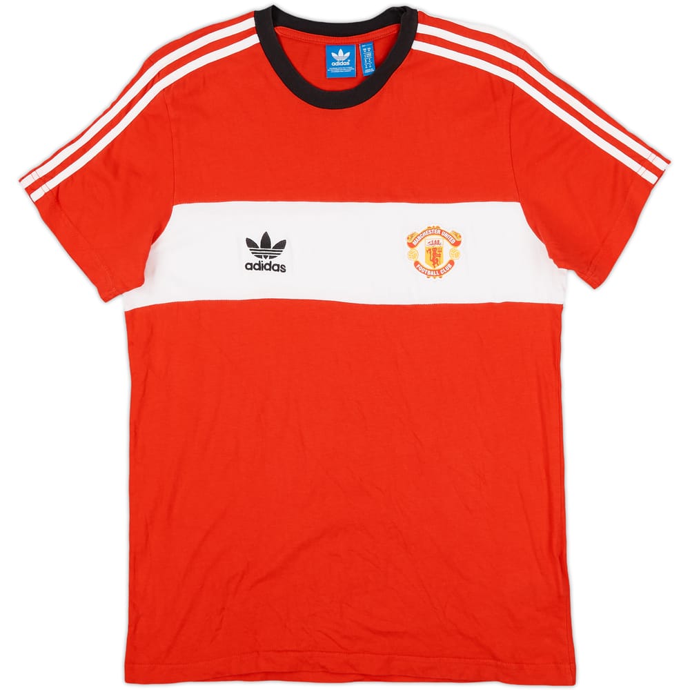 2015-16 Manchester United adidas Cotton Tee - 9/10 - (M)