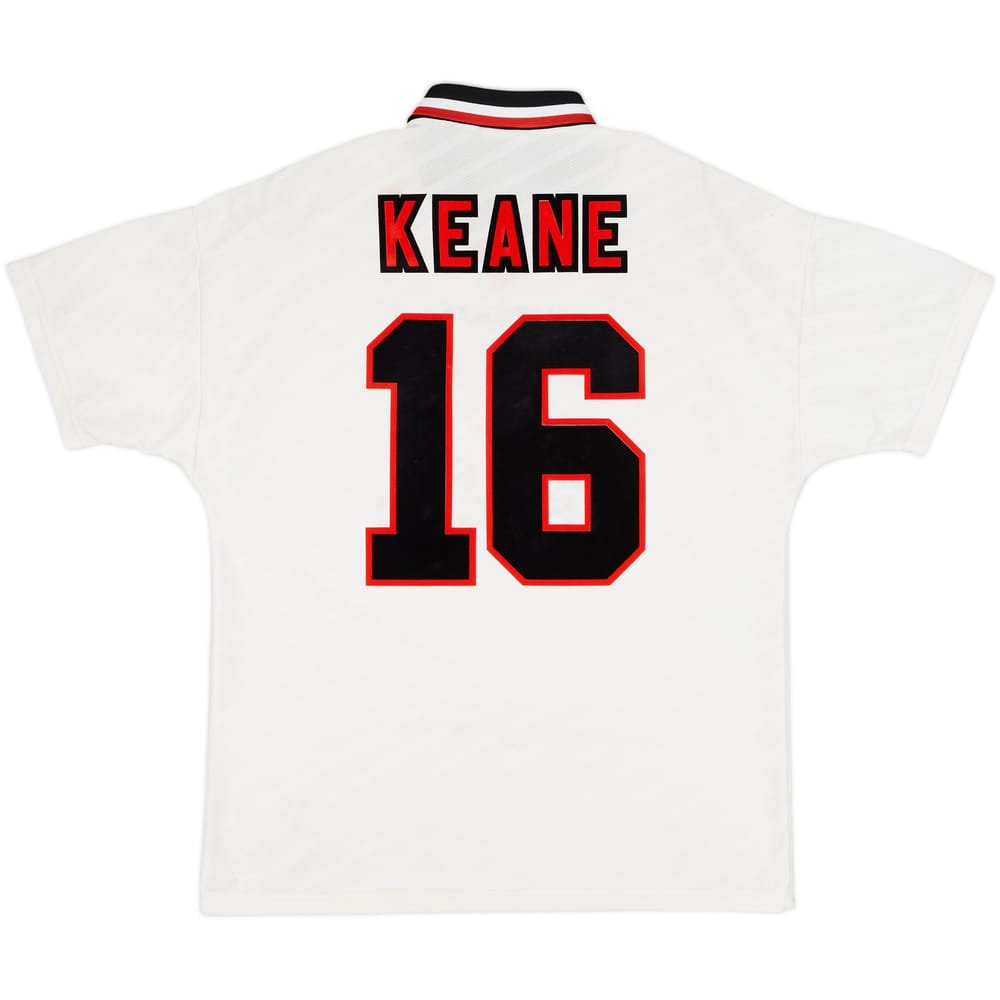 1996-97 Manchester United Away Shirt Keane #16 - 7/10 - (L)