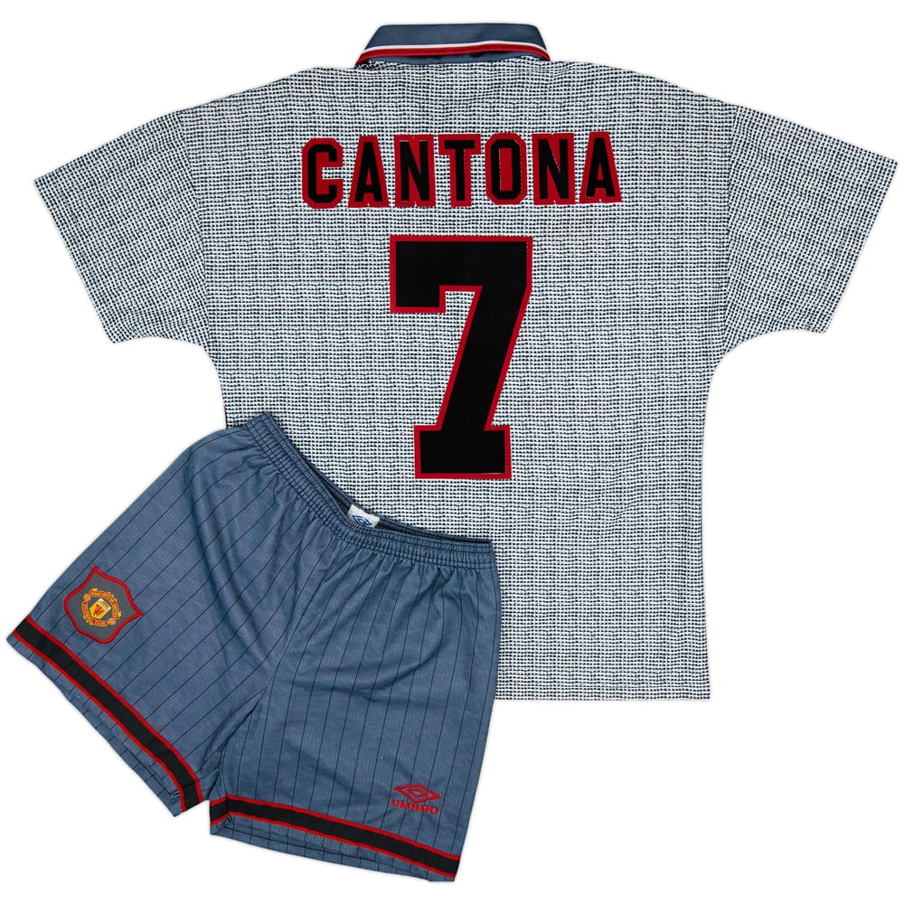 1995-96 Manchester United Away Shirt & Shorts Cantona #7 - 9/10 - (M)