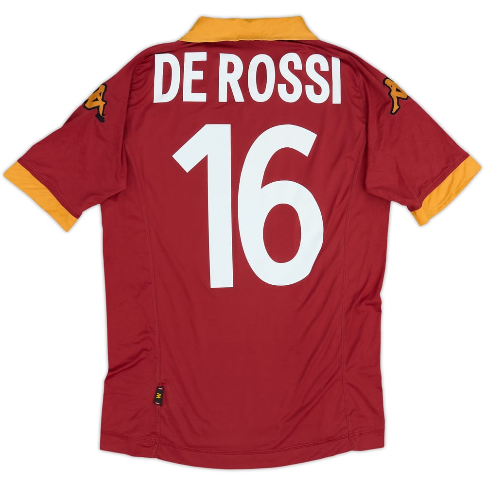 2012-13 Roma Home Shirt De Rossi #16 - 5/10 - (M)