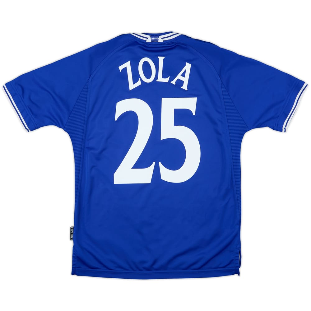 1999-01 Chelsea Home Shirt Zola #25 - 8/10 - (M)